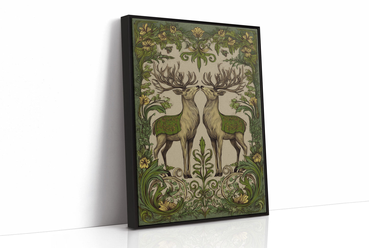 Winter Stags Dance Among Vines