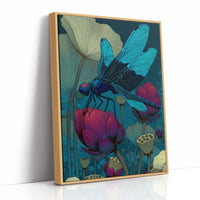 Dragonfly on the Lotus Pond