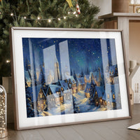 Starlit Village Keeps Winter's Secret