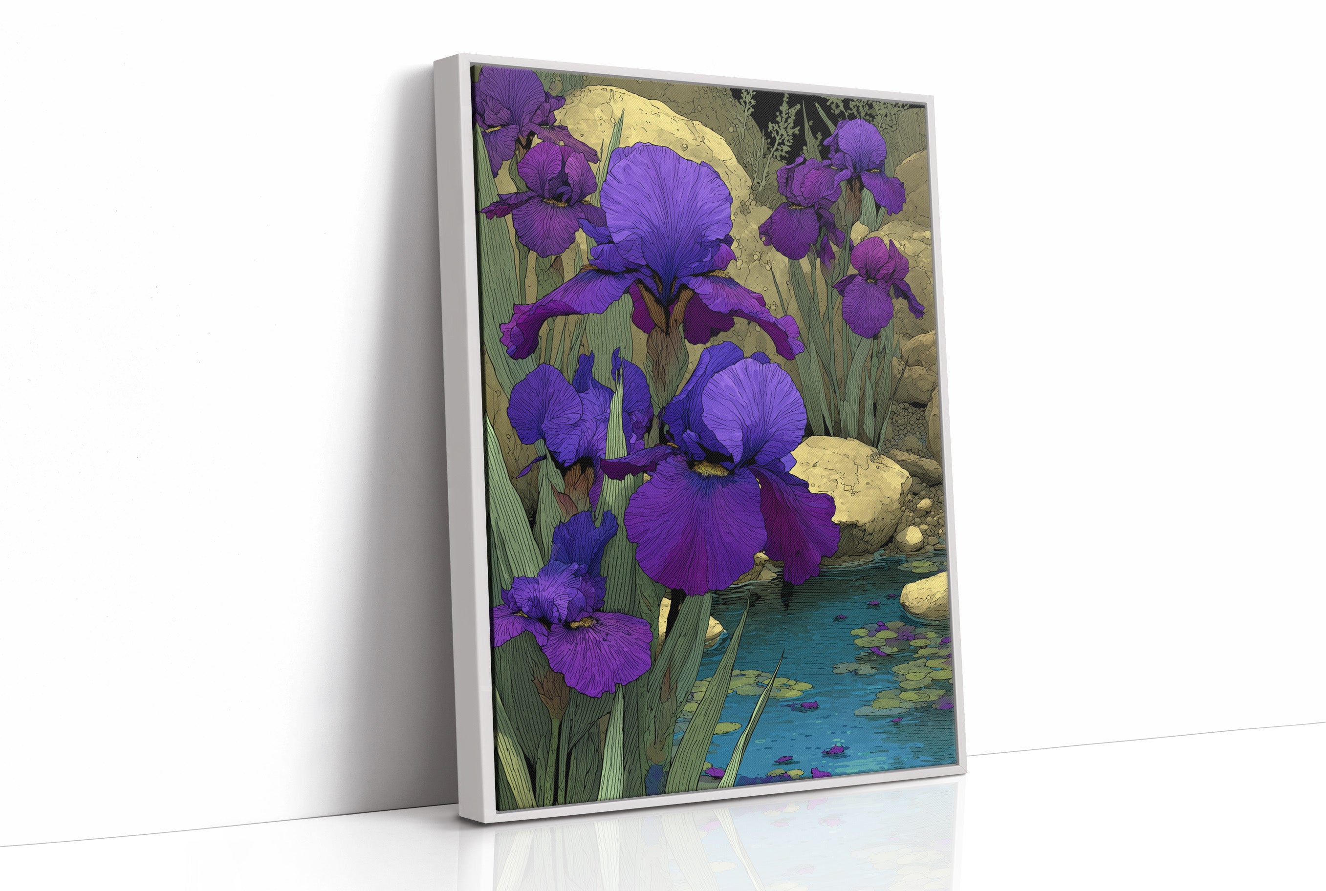 Irises at the Water's Edge