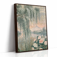 Willow Peony Chinoiserie Landscape