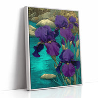 Indigo Blooms by the Stream