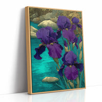 Indigo Blooms by the Stream