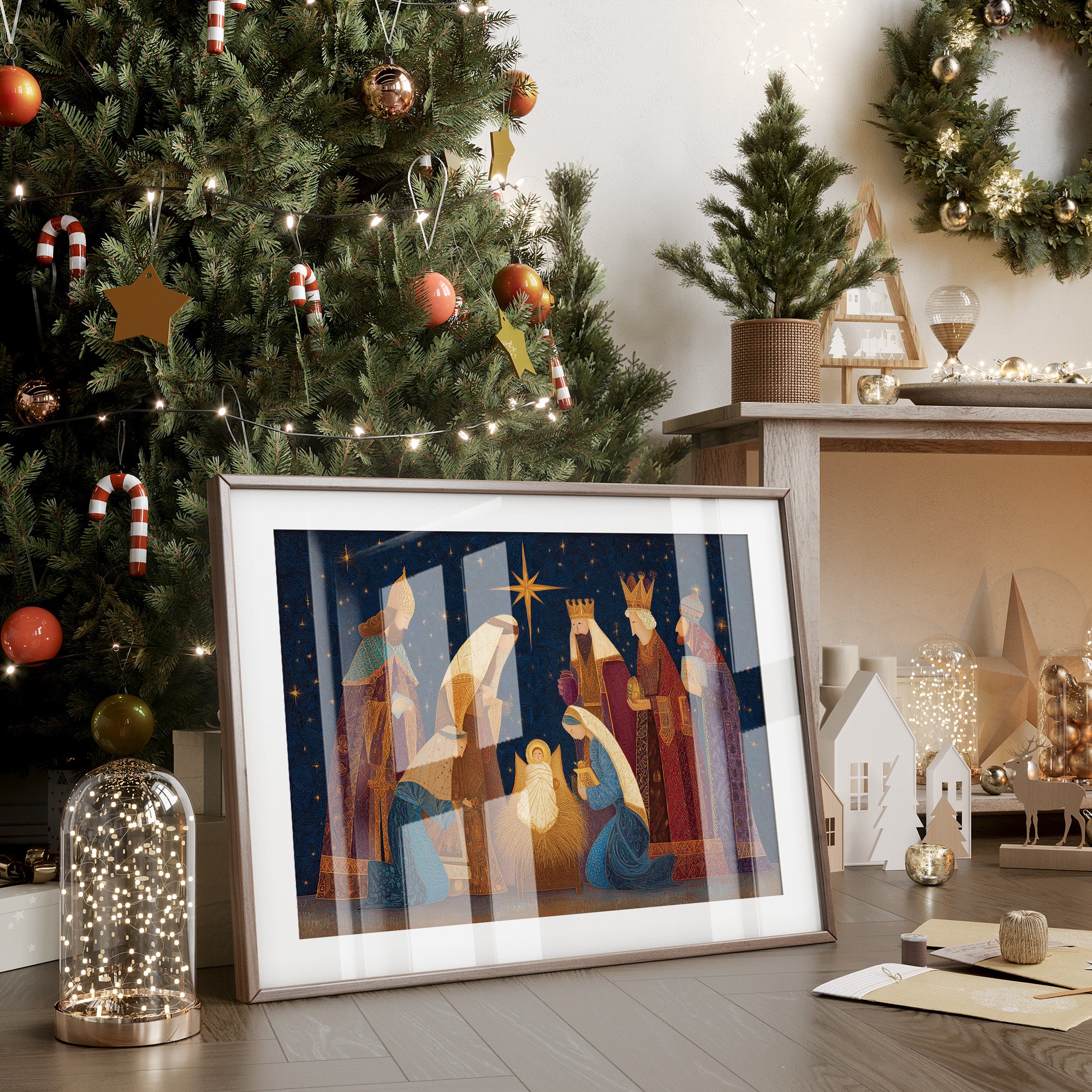 Starlit Kings Follow Golden Light