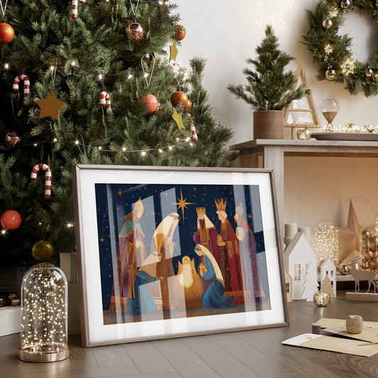 Starlit Kings Follow Golden Light