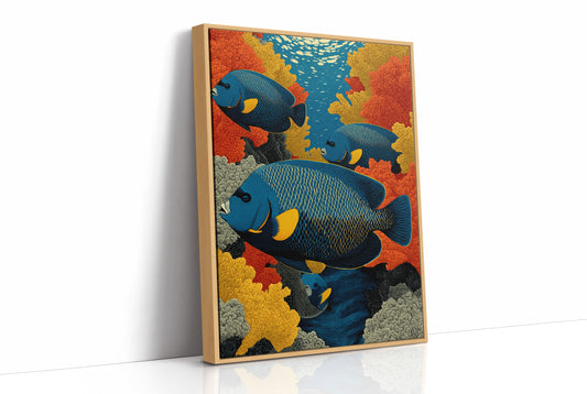 Angelfish Among the Coral