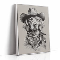 A Canine Cowboy's Stalwart Gaze