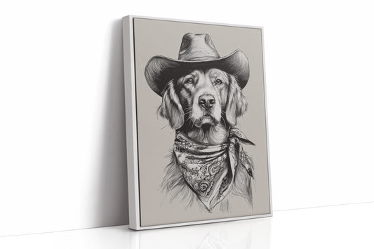A Canine Cowboy's Stalwart Gaze