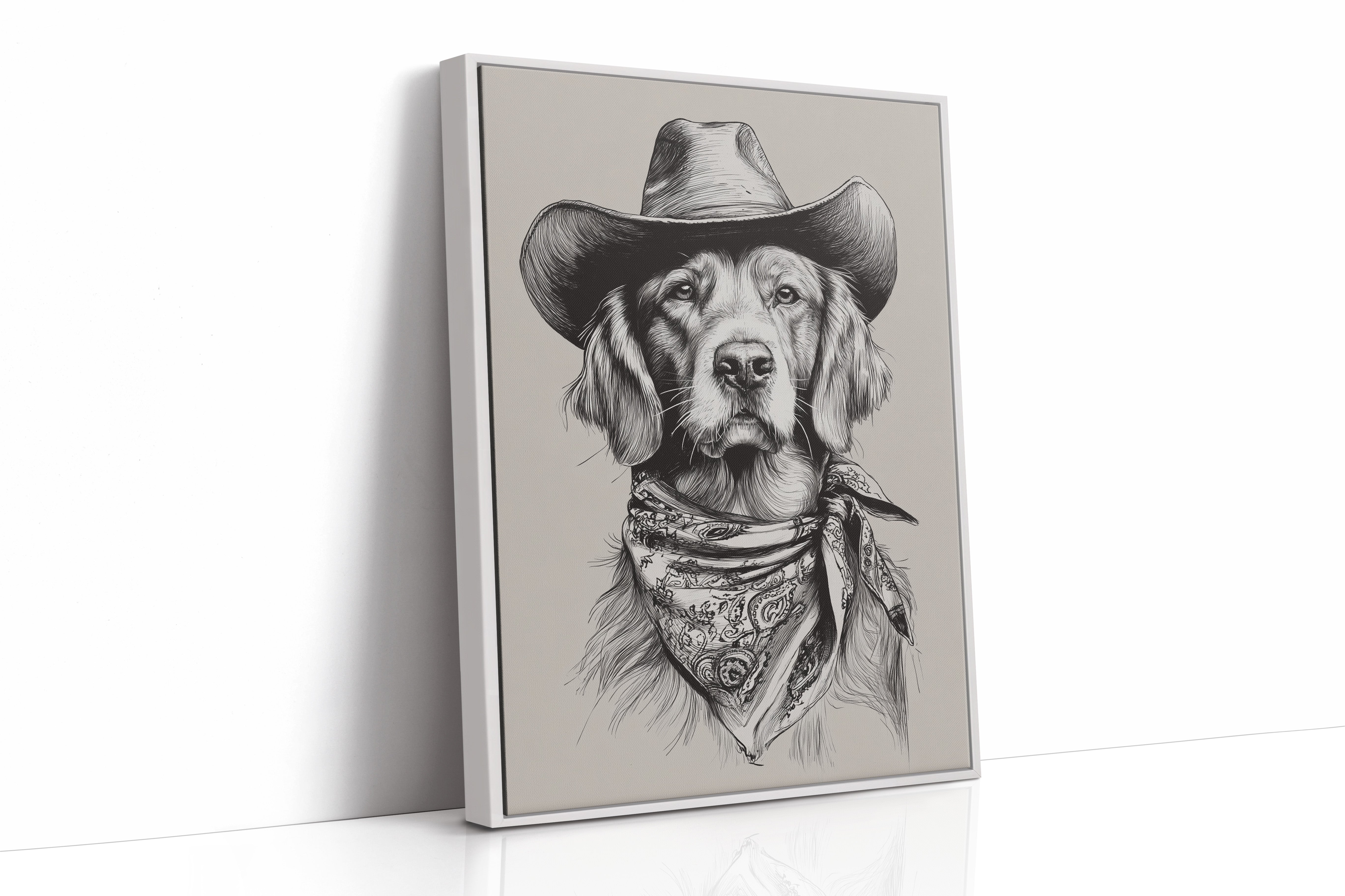 A Canine Cowboy's Stalwart Gaze