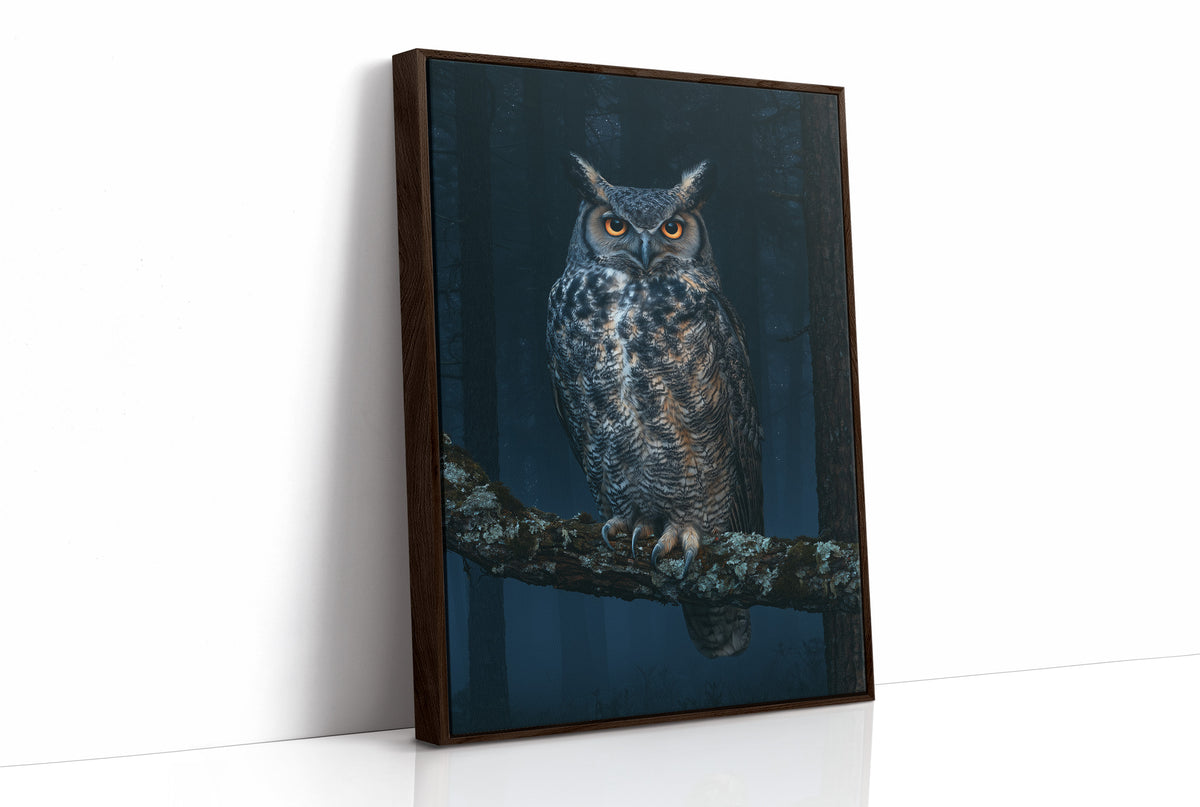Great Horned Owl Night Portrait