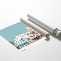 Pastel Dreams Along Ocean Drive