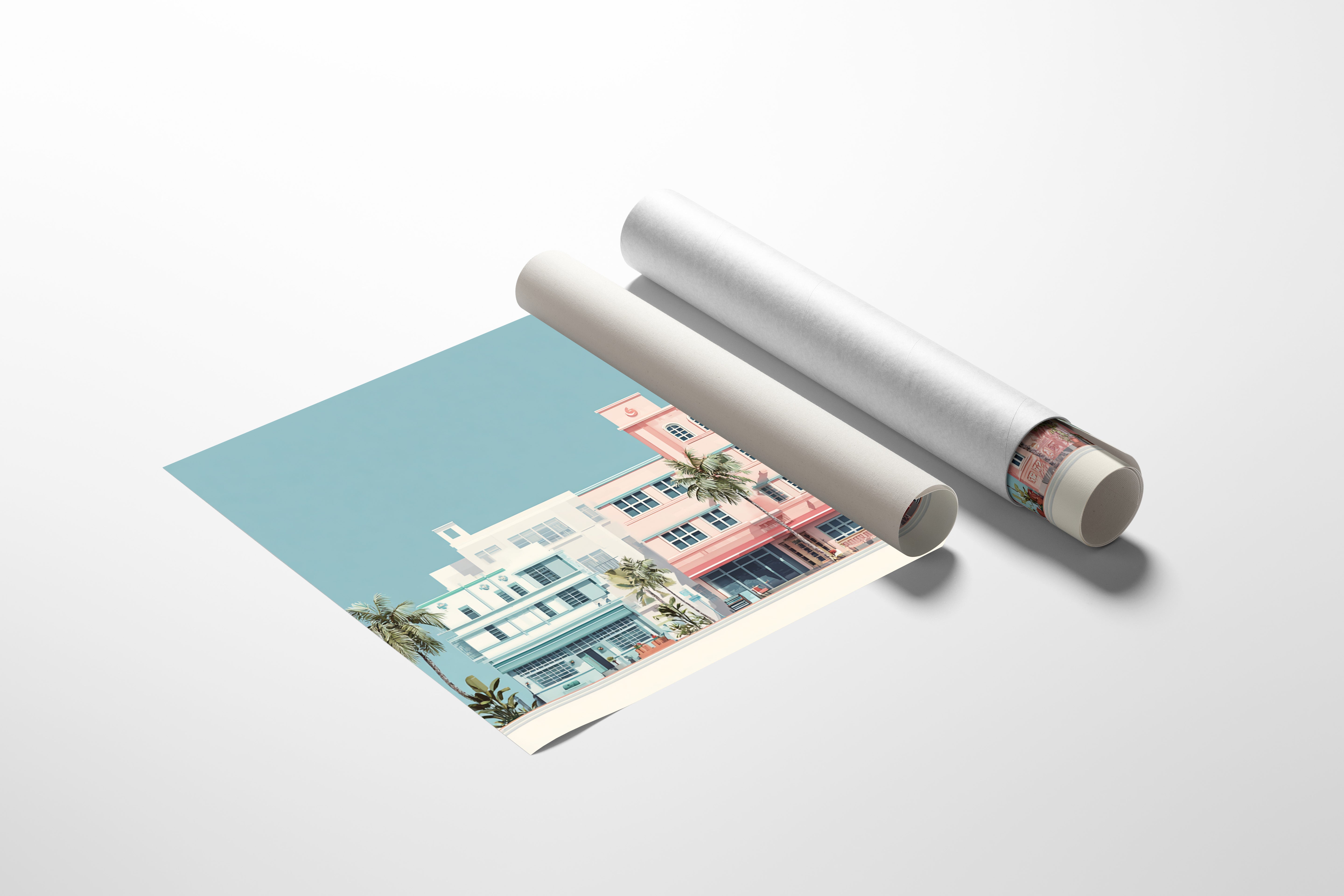 Pastel Dreams Along Ocean Drive