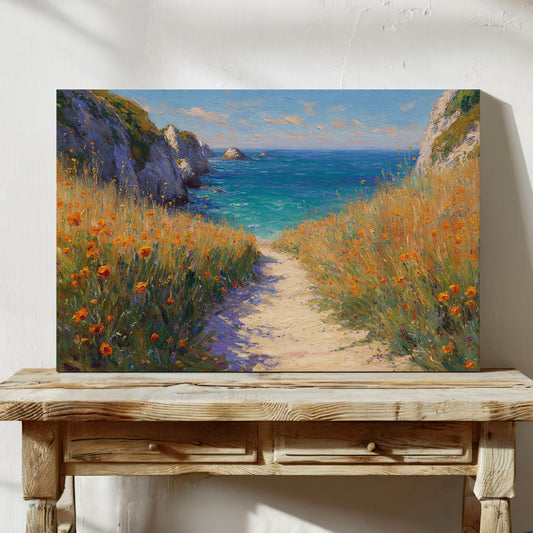 Poppies Dance Along Ocean Trails