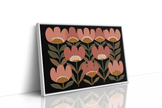 Coral Blooms Dance Against Midnight