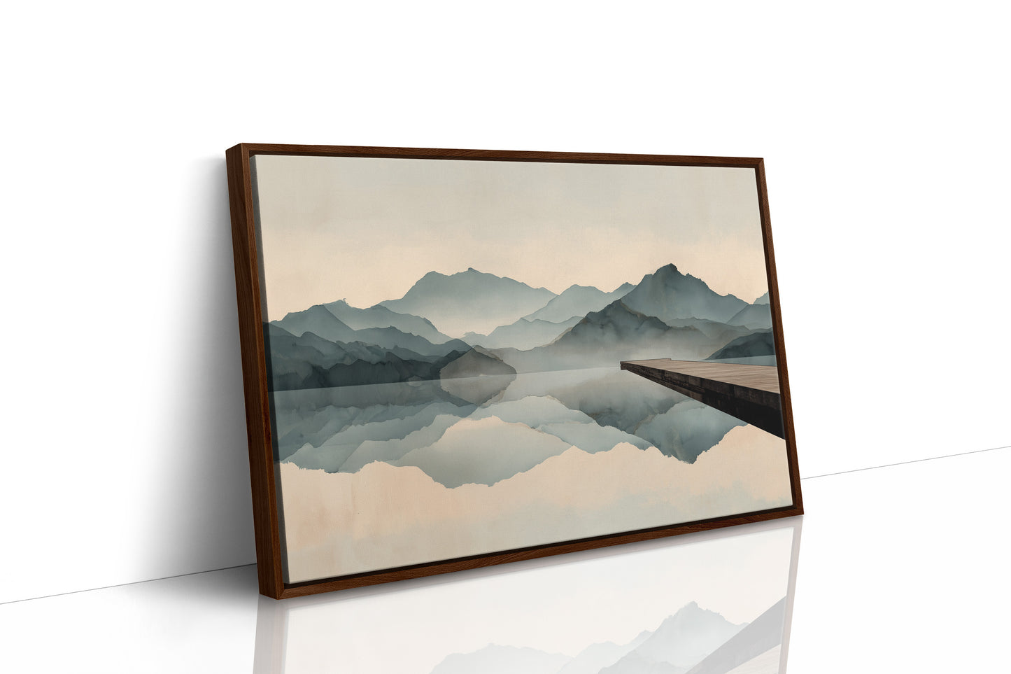 Mountain Reflections Across Still Waters