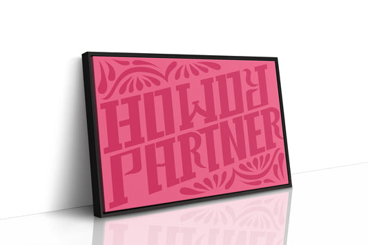 Howdy Partner in Playful Pink Western Style