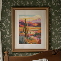 Saguaros Paint Their Evening Stories