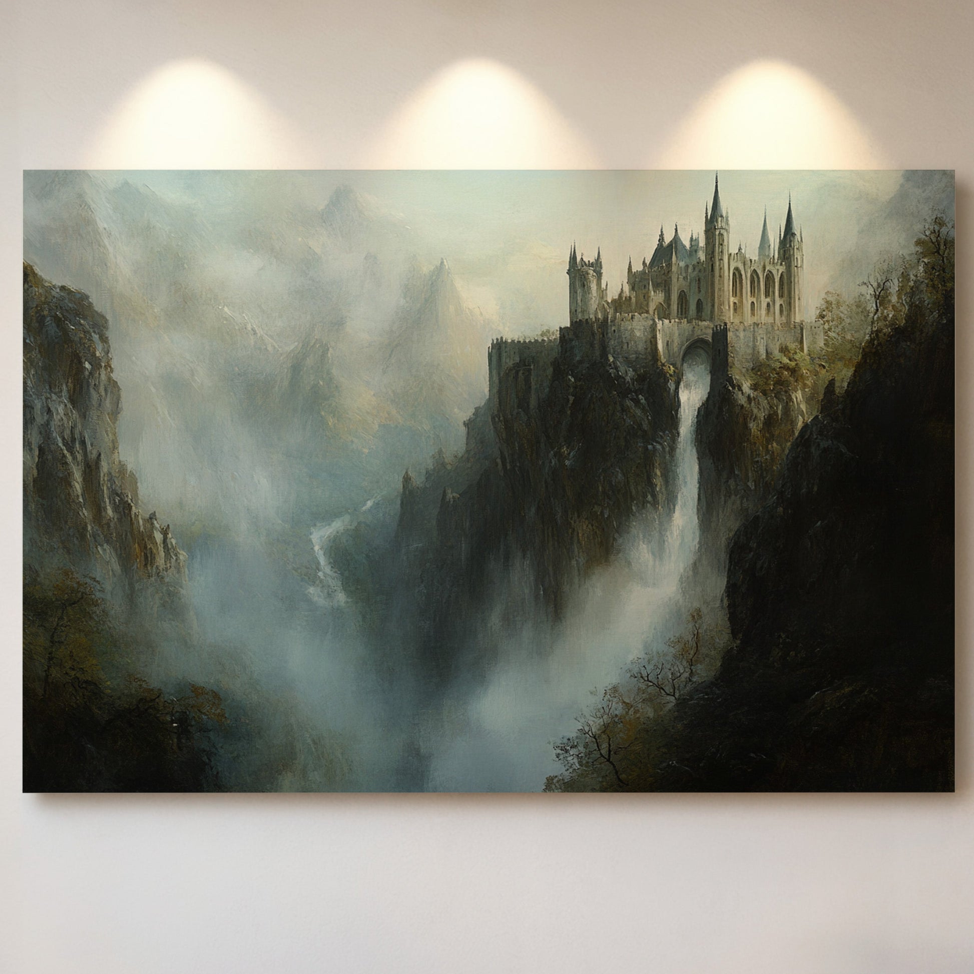 Ancient Spires Pierce Mountain Mist