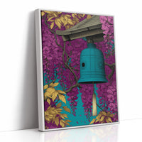 Temple Bell in Wisteria