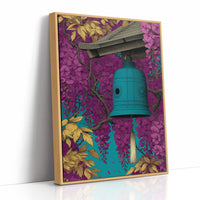 Temple Bell in Wisteria