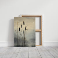 Cattails Dance Above Evening Mist