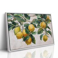 Sunlit Lemons Dance Among Leaves
