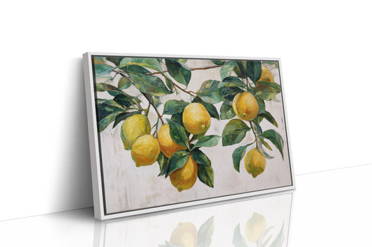 Sunlit Lemons Dance Among Leaves