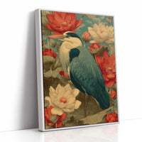Heron Among the Lotus