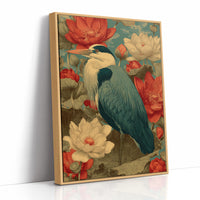 Heron Among the Lotus