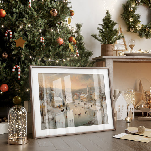 Winter Skaters Paint Their Village Story