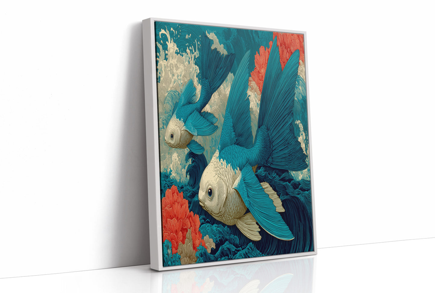Koi in the Great Wave