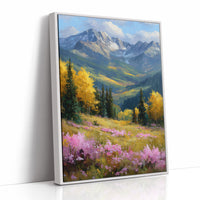 Gold Aspens, Pink Meadow, One Deep Breath