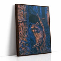 Twilight Raccoon Tree Hollow