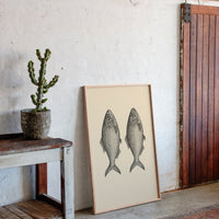 Two Fish Vintage Loaves and Fishes Symbol