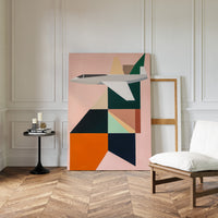 Geometric Flight Through Pastel Skies