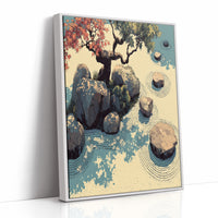 Zen Garden in Autumn Light