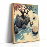 Zen Garden in Autumn Light