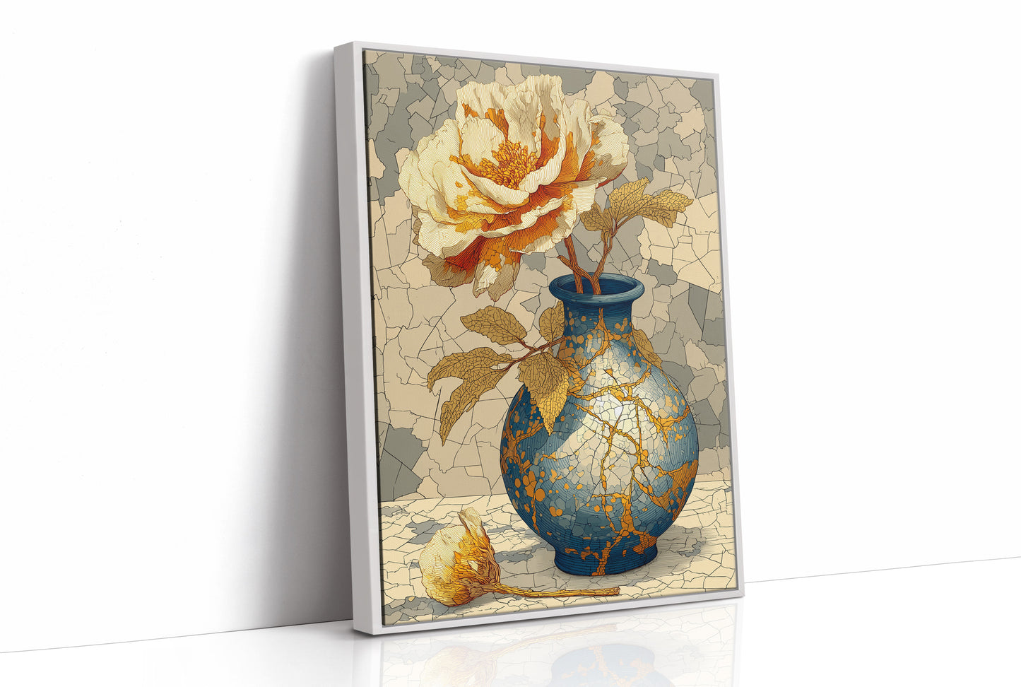 Kintsugi and Peony Bloom