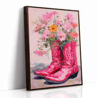 Wild Cosmos Dance In Scarlet Boots