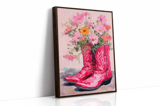 Wild Cosmos Dance In Scarlet Boots