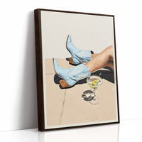 Sky Blue Boots Sip Afternoon Olives