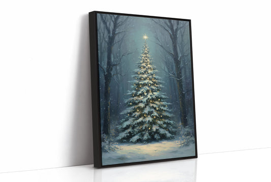 Silent Night Between Winter Trees