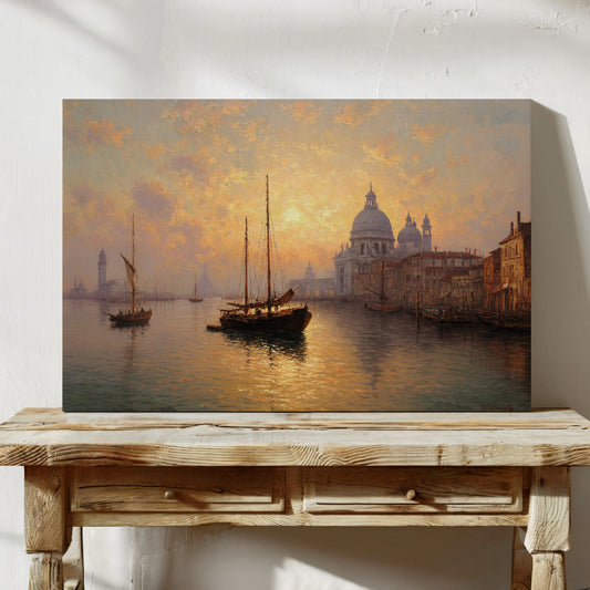 Venetian Sails Chase Golden Light