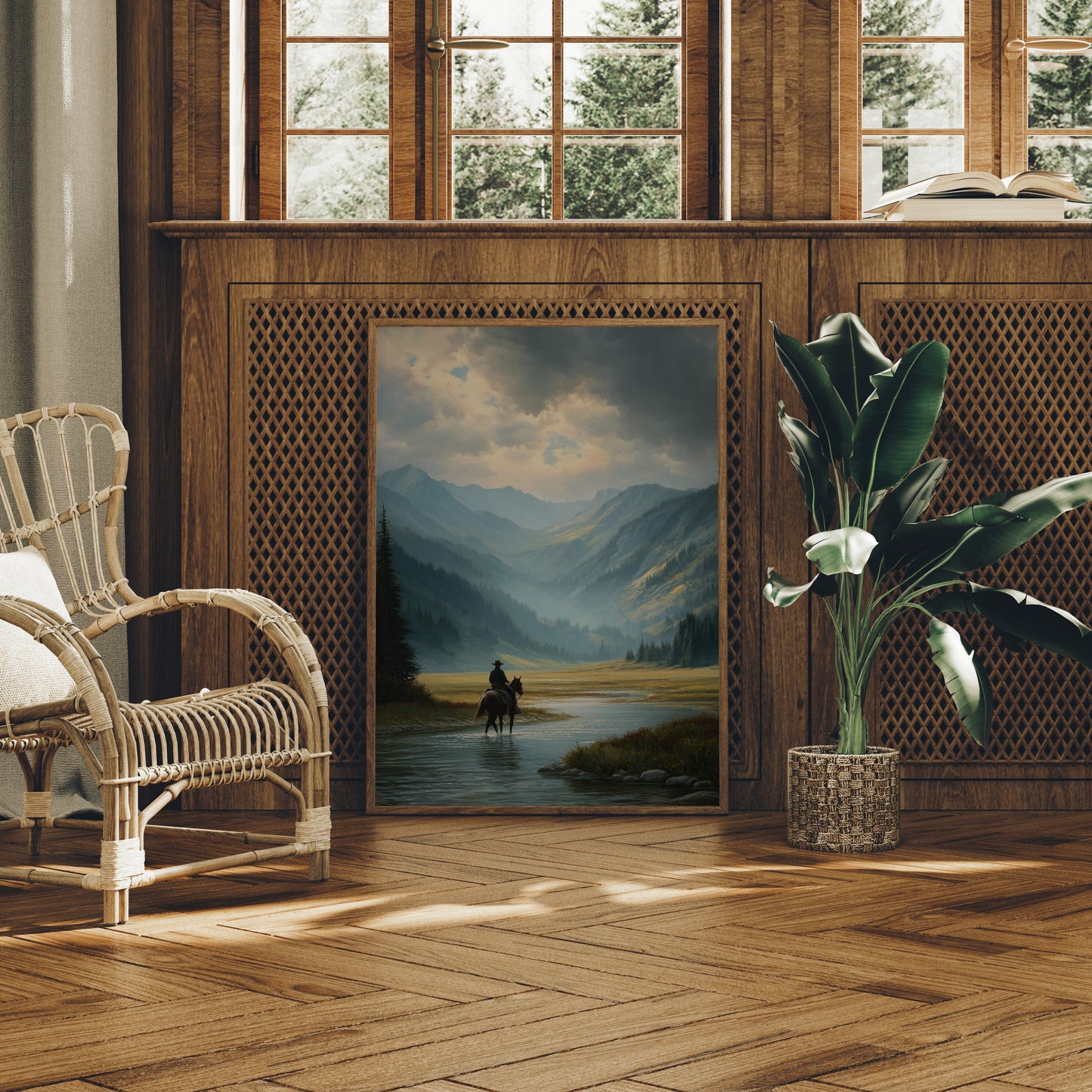 Crossing Waters Under Mountain Light