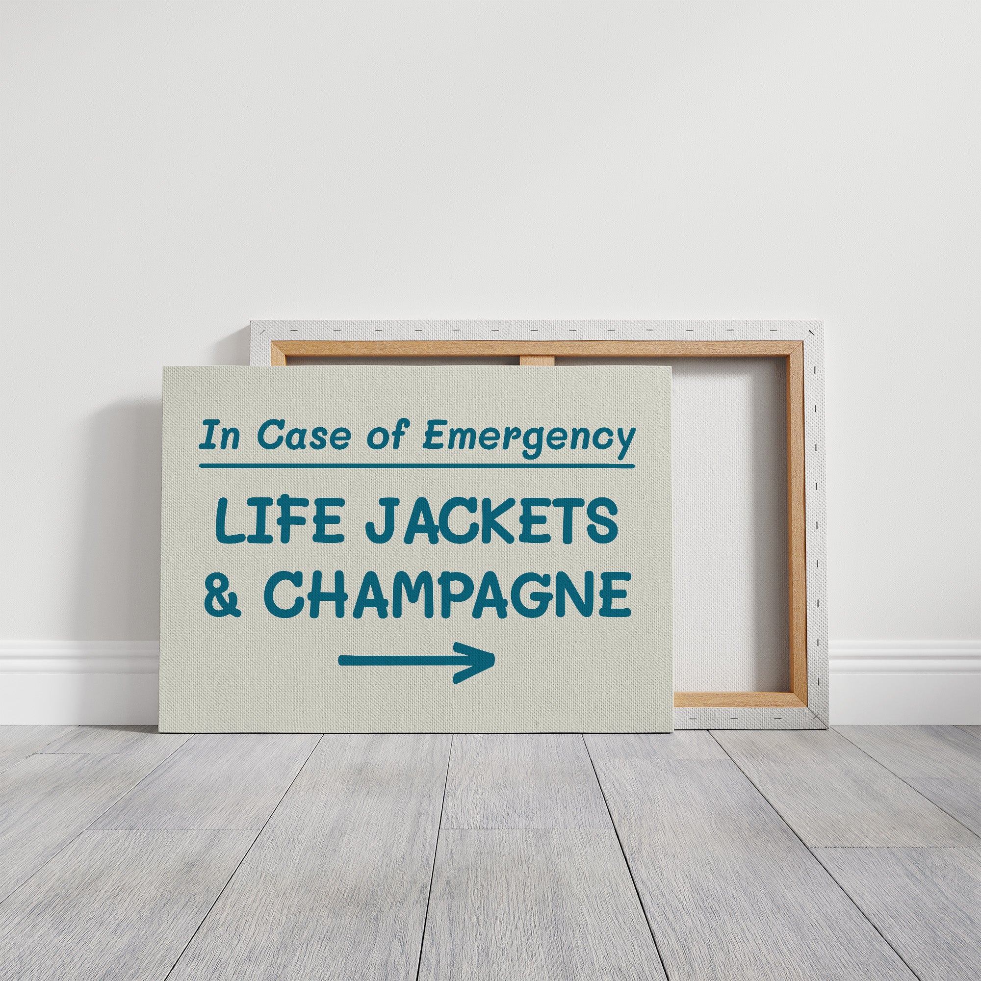 Life Jackets & Champagne, Teal