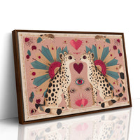 Twin Leopards Share One Heart