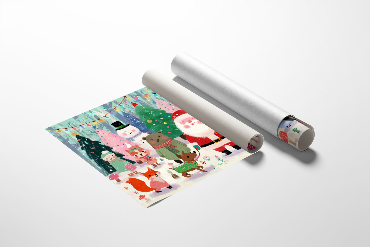 Forest Friends Share Holiday Magic Together