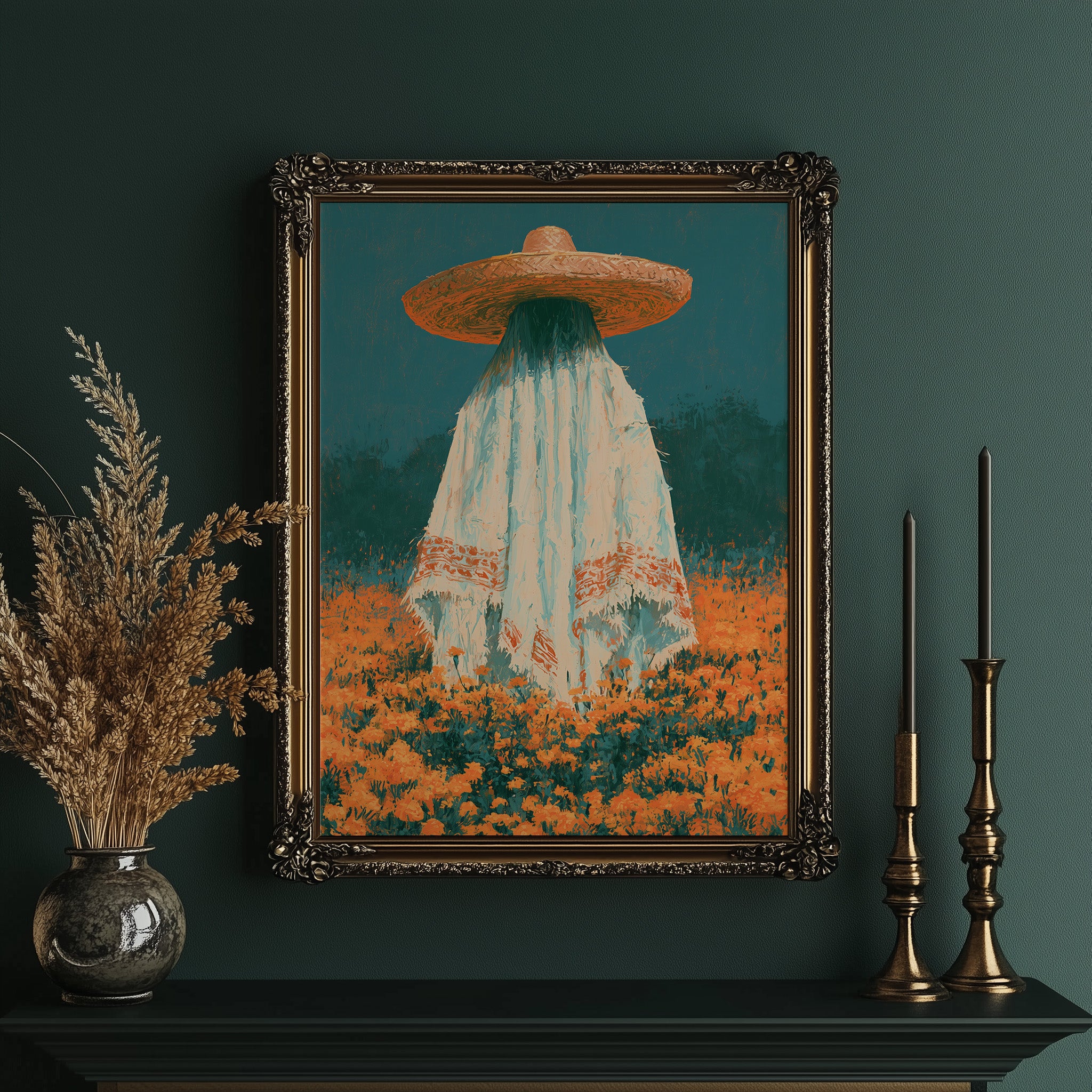 Figure in the Marigold Field