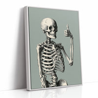 Bone Voyage, You’ve Got This, print in a white frame
