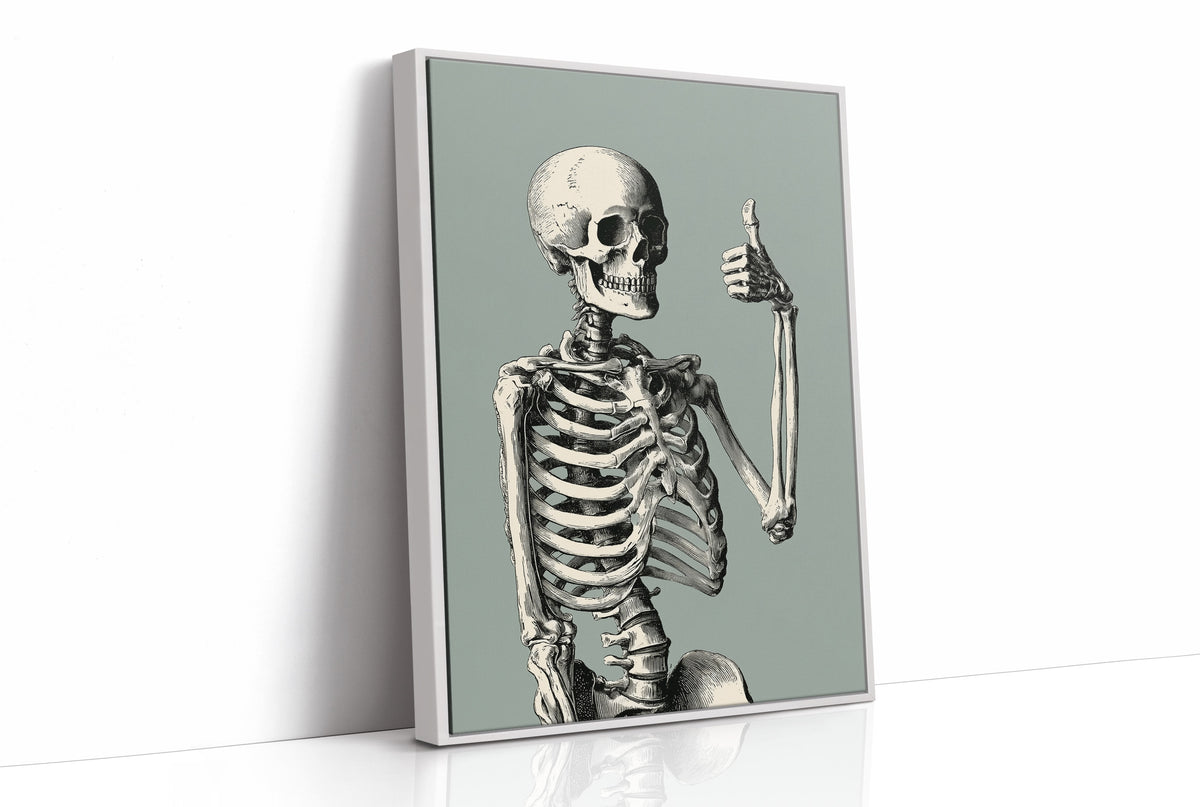 Bone Voyage, You’ve Got This, print in a white frame
